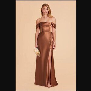 BIRDY GREY Mia Convertible Dress - Satin Rust